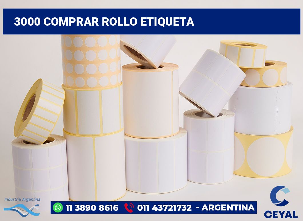 3000 Comprar rollo etiqueta