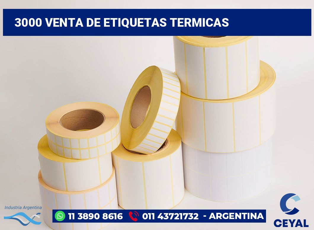 3000 Venta de etiquetas termicas