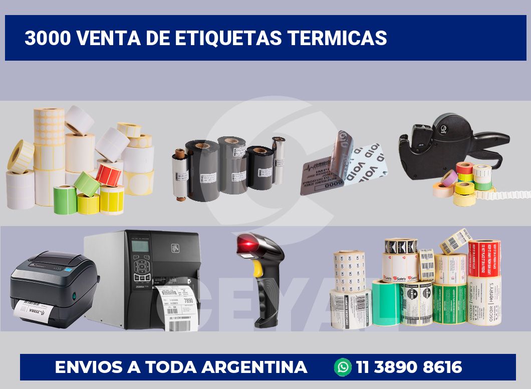 3000 Venta de etiquetas termicas