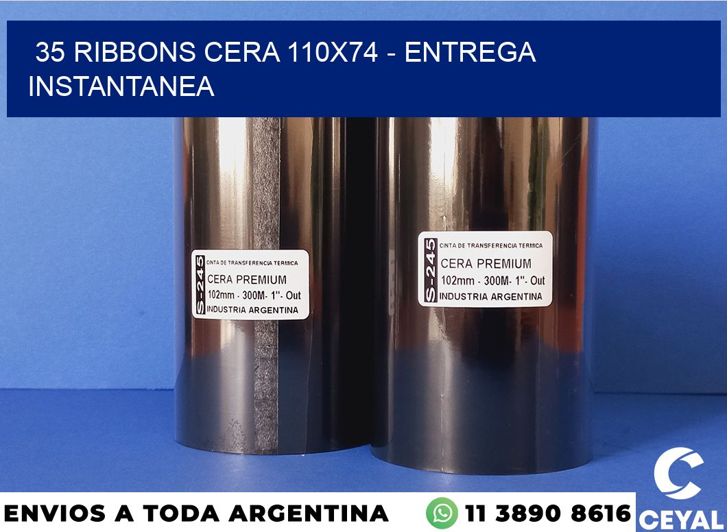 35 Ribbons cera 110×74 – entrega instantanea