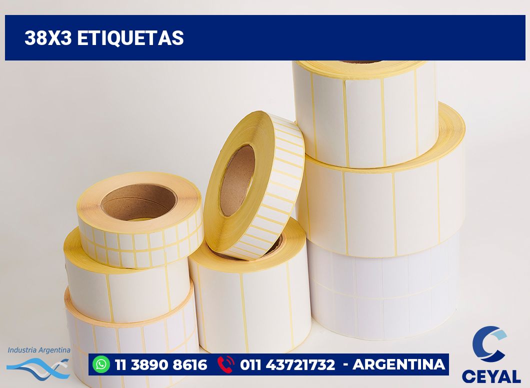 38x3 Etiquetas