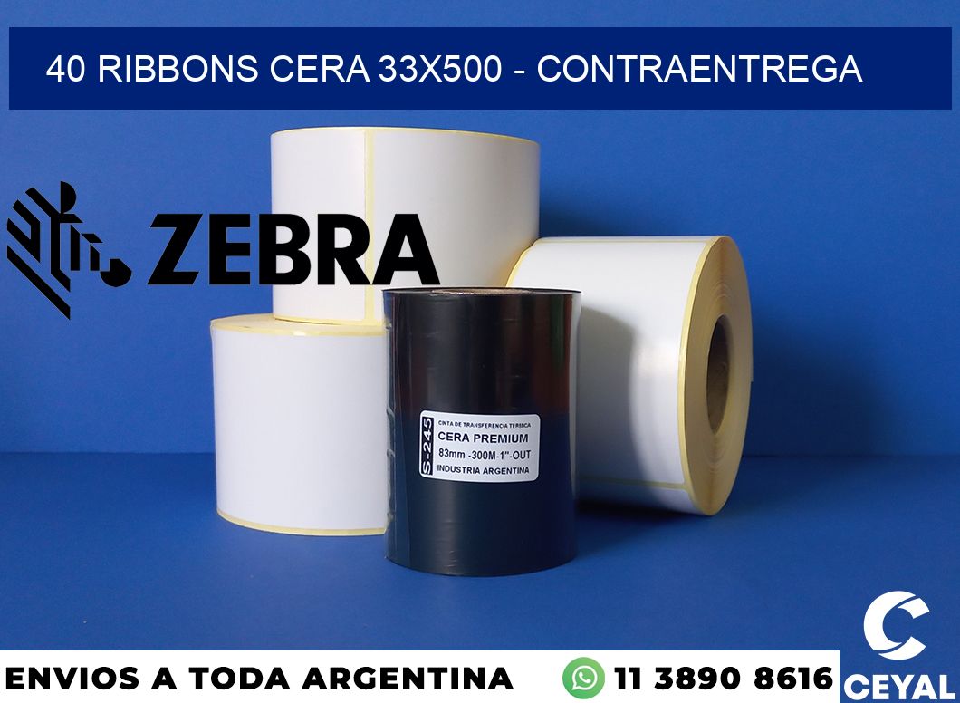 40 Ribbons cera 33x500 - contraentrega