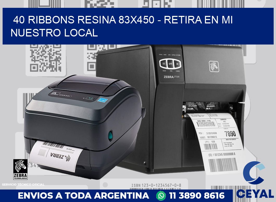 40 Ribbons resina 83x450 - retira en mi nuestro local