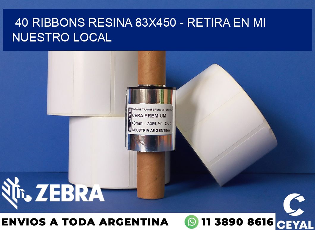 40 Ribbons resina 83x450 - retira en mi nuestro local