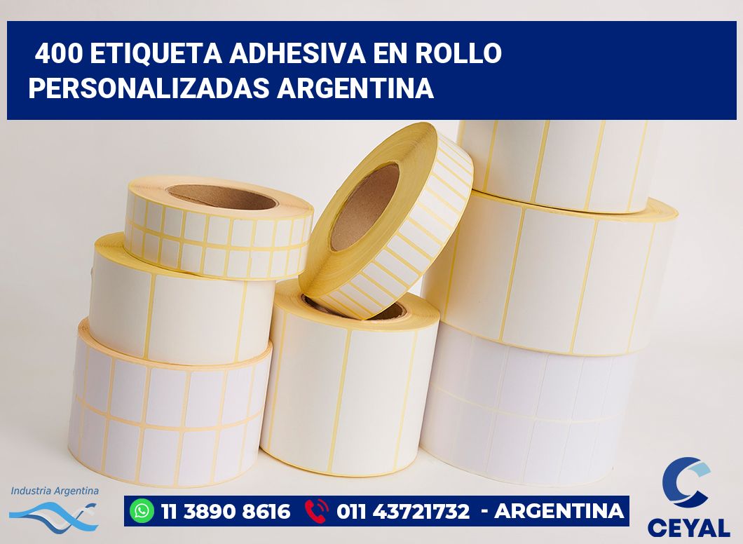 400 Etiqueta adhesiva en rollo personalizadas argentina