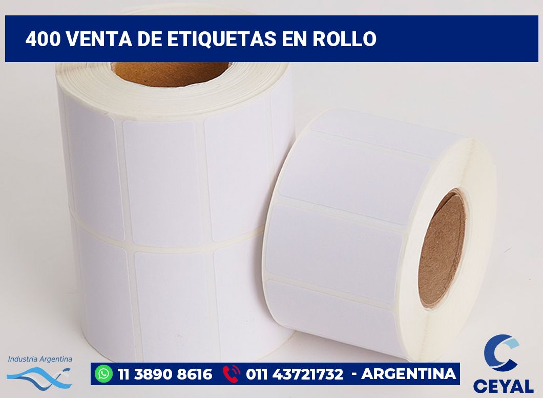 400 Venta de etiquetas en rollo