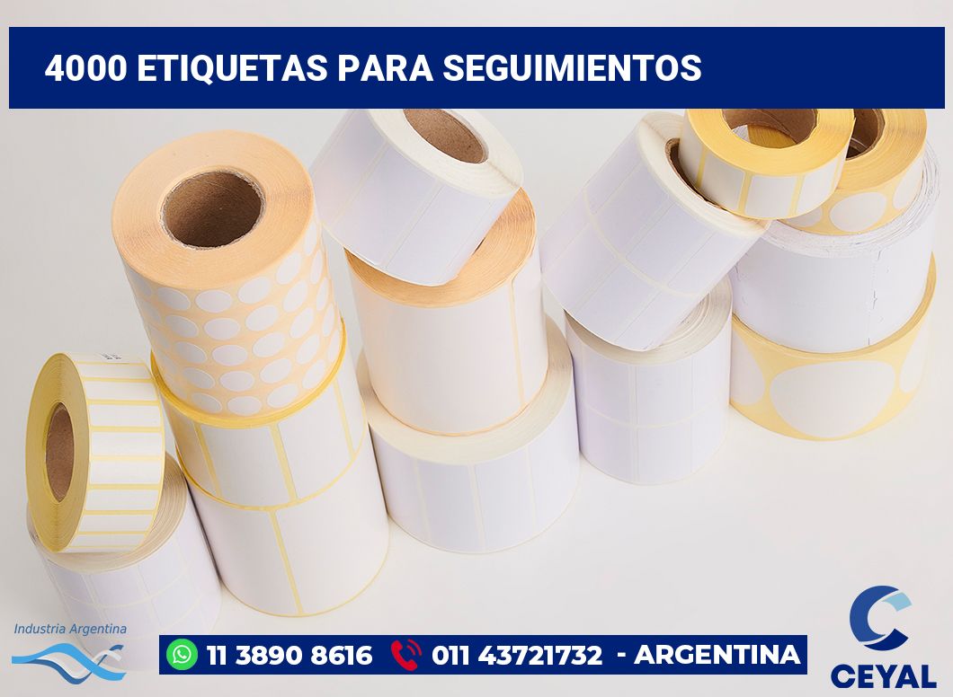 4000 Etiquetas para seguimientos