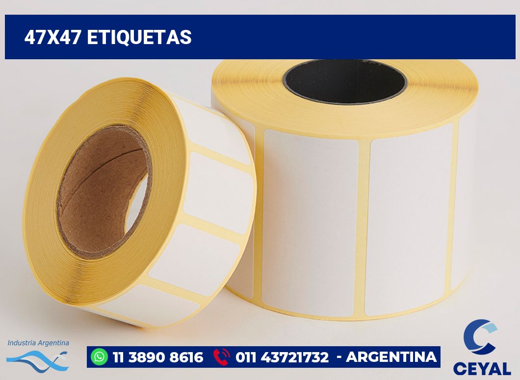 47x47 Etiquetas