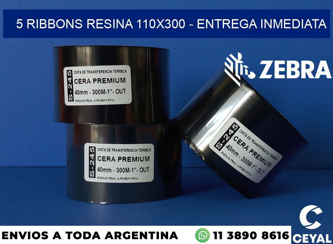5 Ribbons resina 110x300 - Entrega inmediata