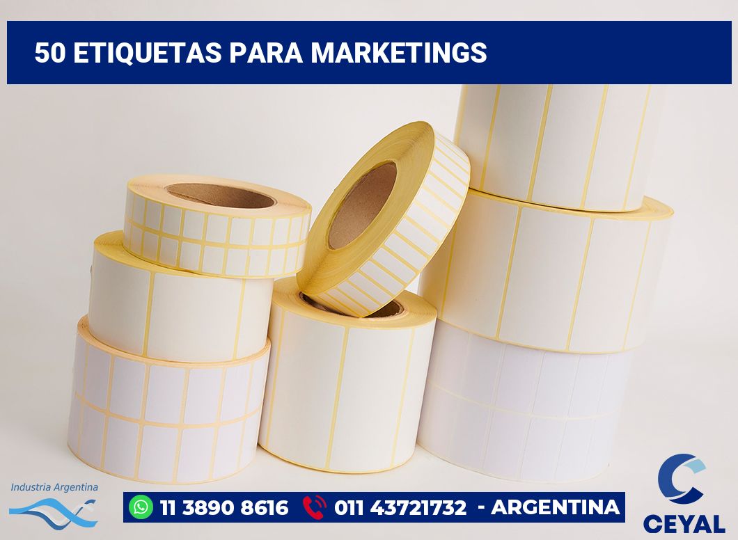 50 Etiquetas para marketings