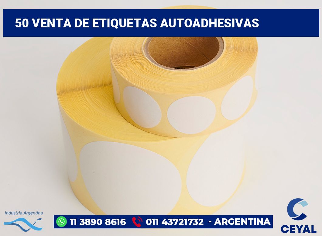 50 Venta de etiquetas autoadhesivas