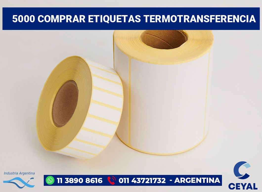 5000 Comprar etiquetas termotransferencia