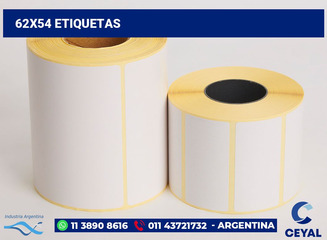 62x54 Etiquetas
