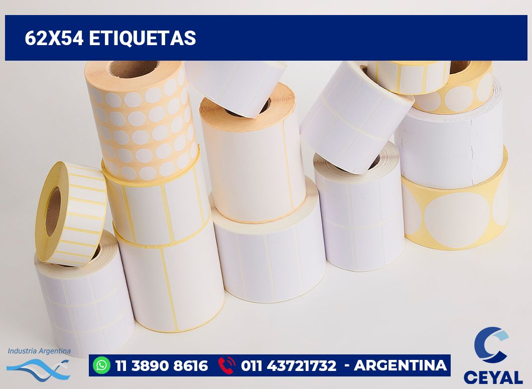 62x54 Etiquetas