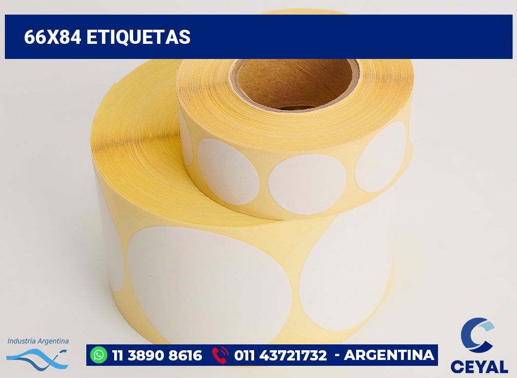 66x84 Etiquetas