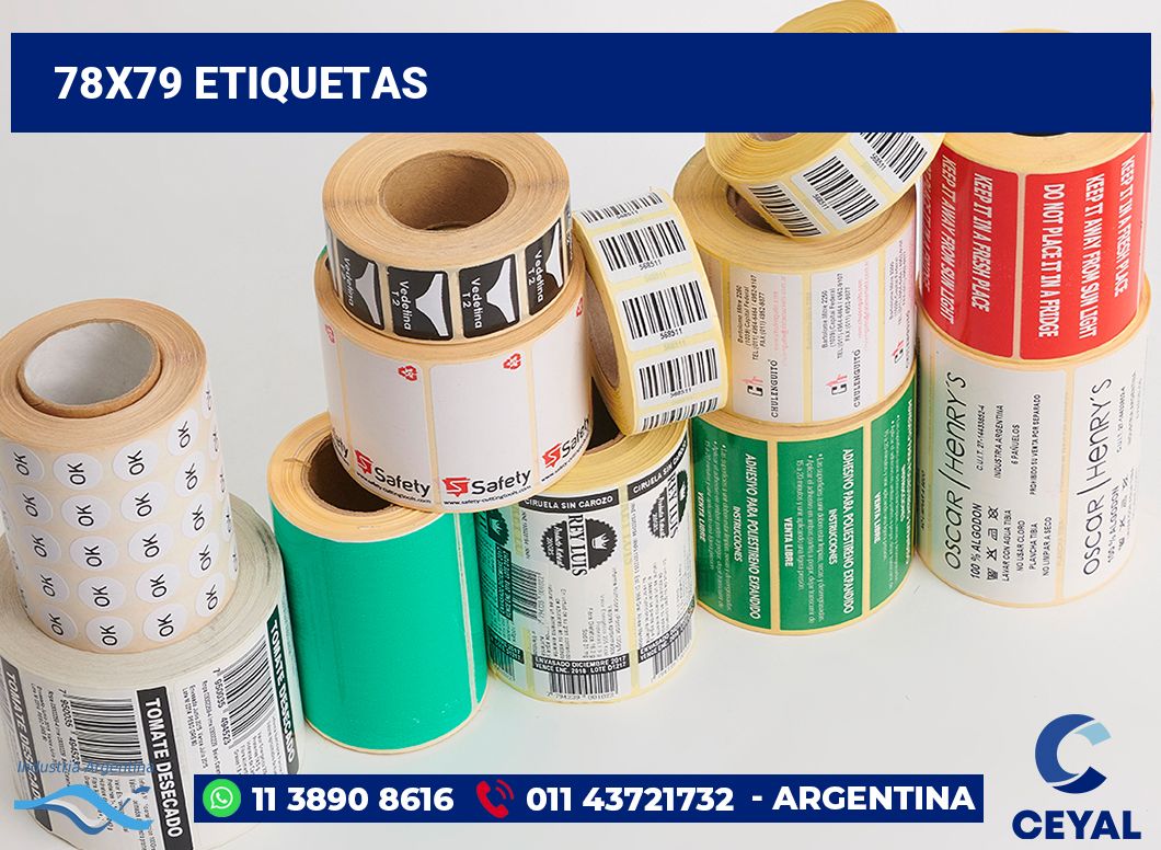78x79 Etiquetas