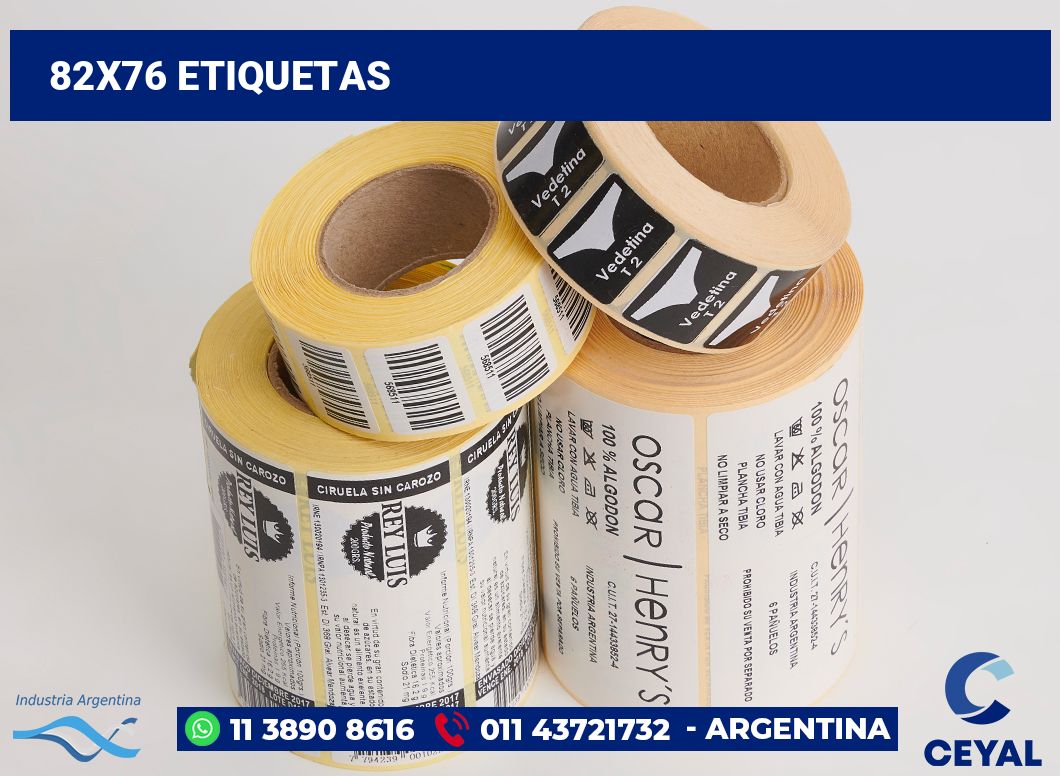 82x76 Etiquetas