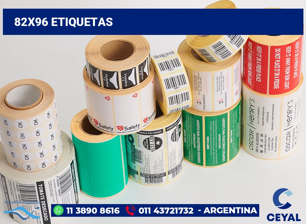 82x96 Etiquetas