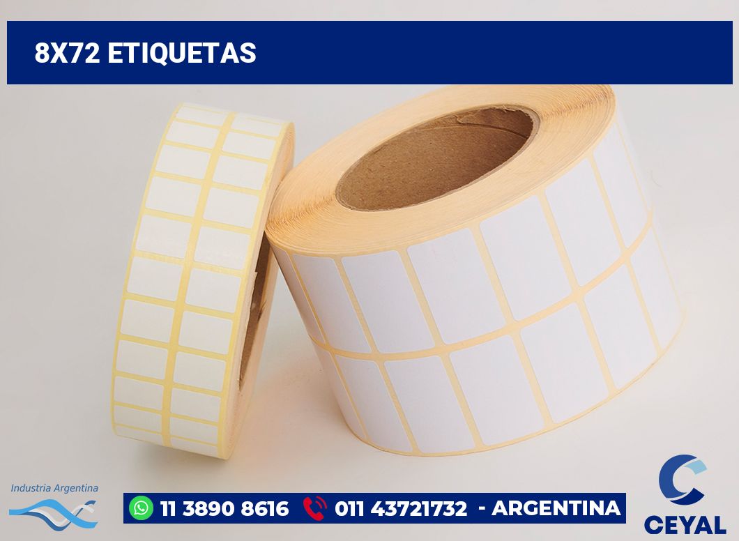 8x72 Etiquetas