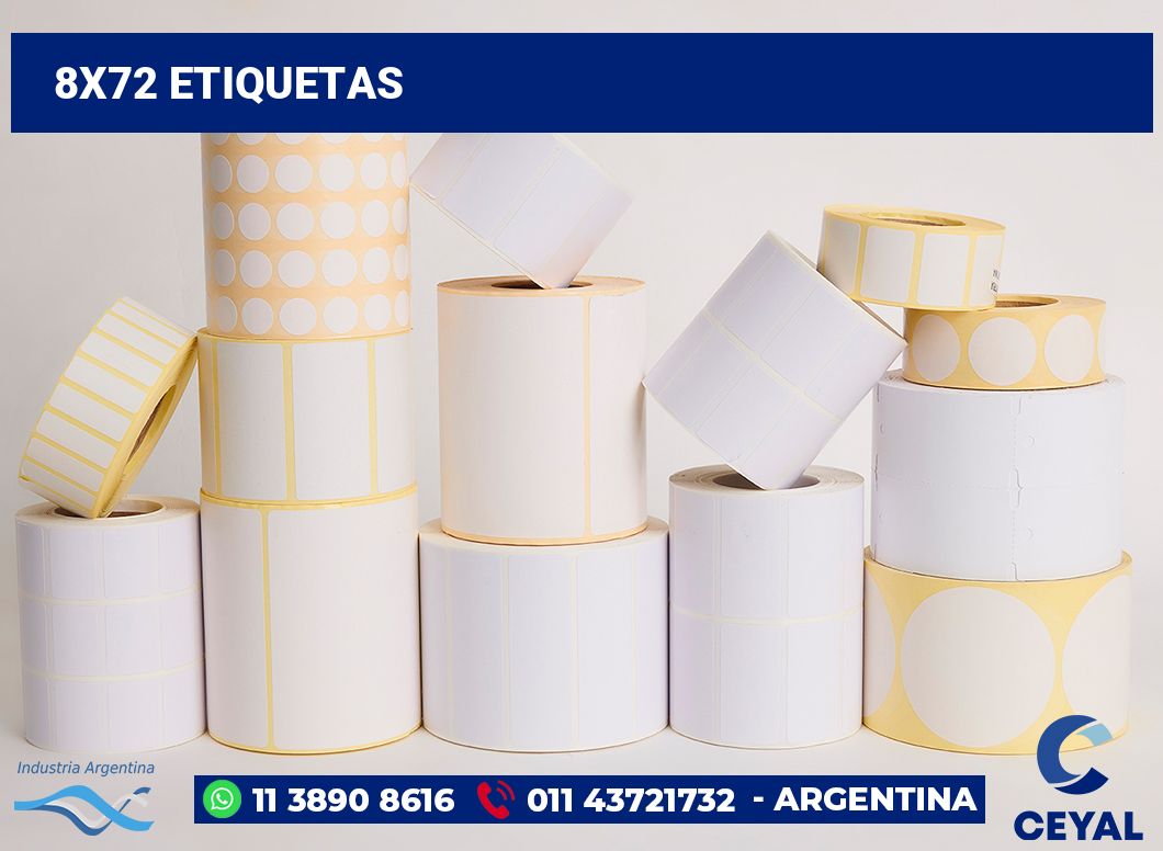 8x72 Etiquetas