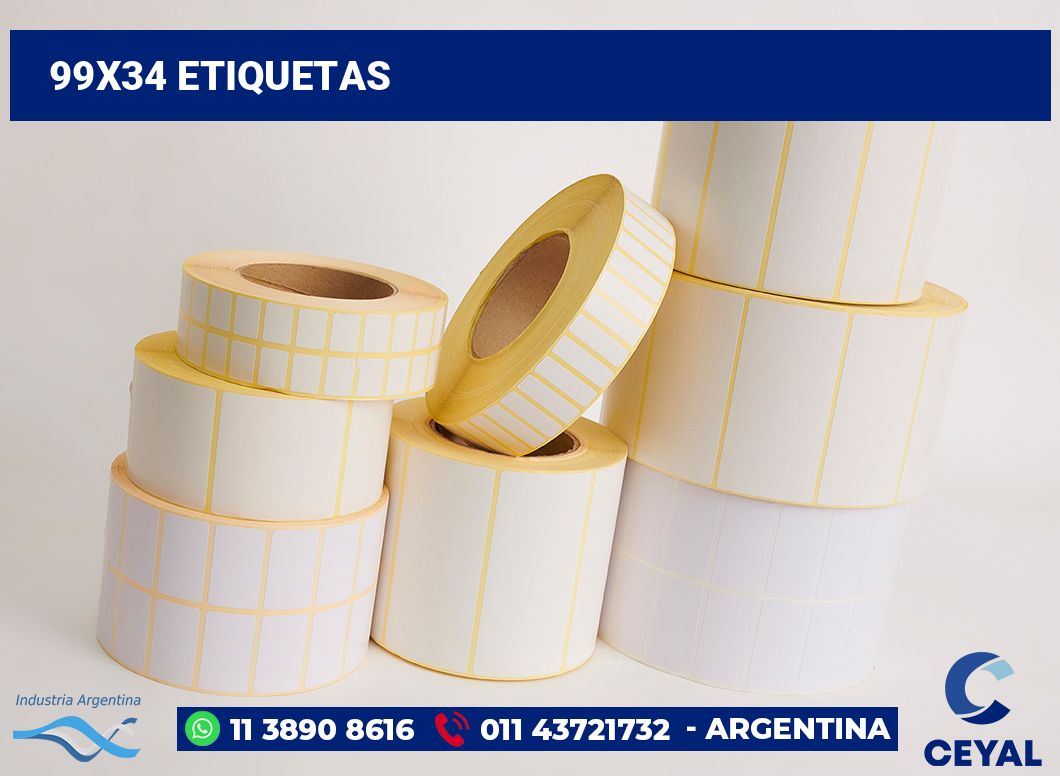 99x34 Etiquetas