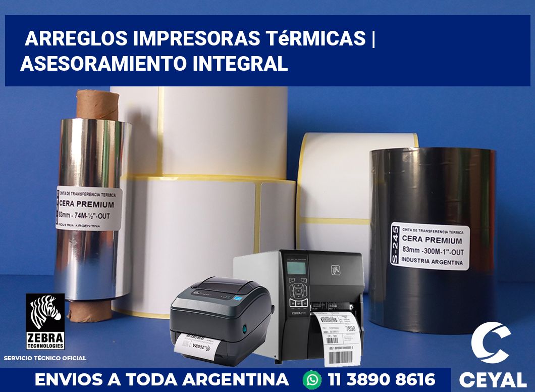 Arreglos impresoras térmicas | Asesoramiento integral