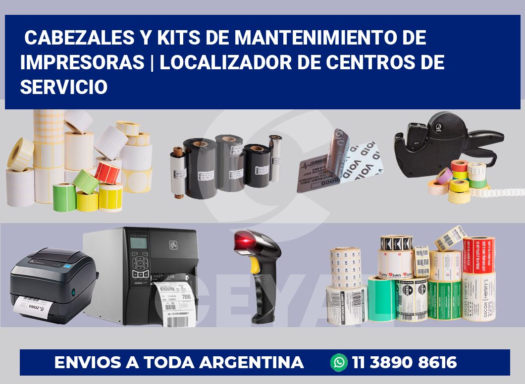 Cabezales y kits de mantenimiento de impresoras | Localizador de centros de servicio