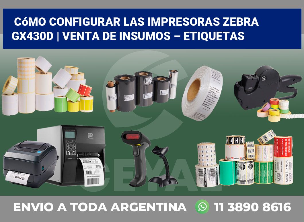Cómo configurar las impresoras Zebra GX430d | Venta de insumos – Etiquetas