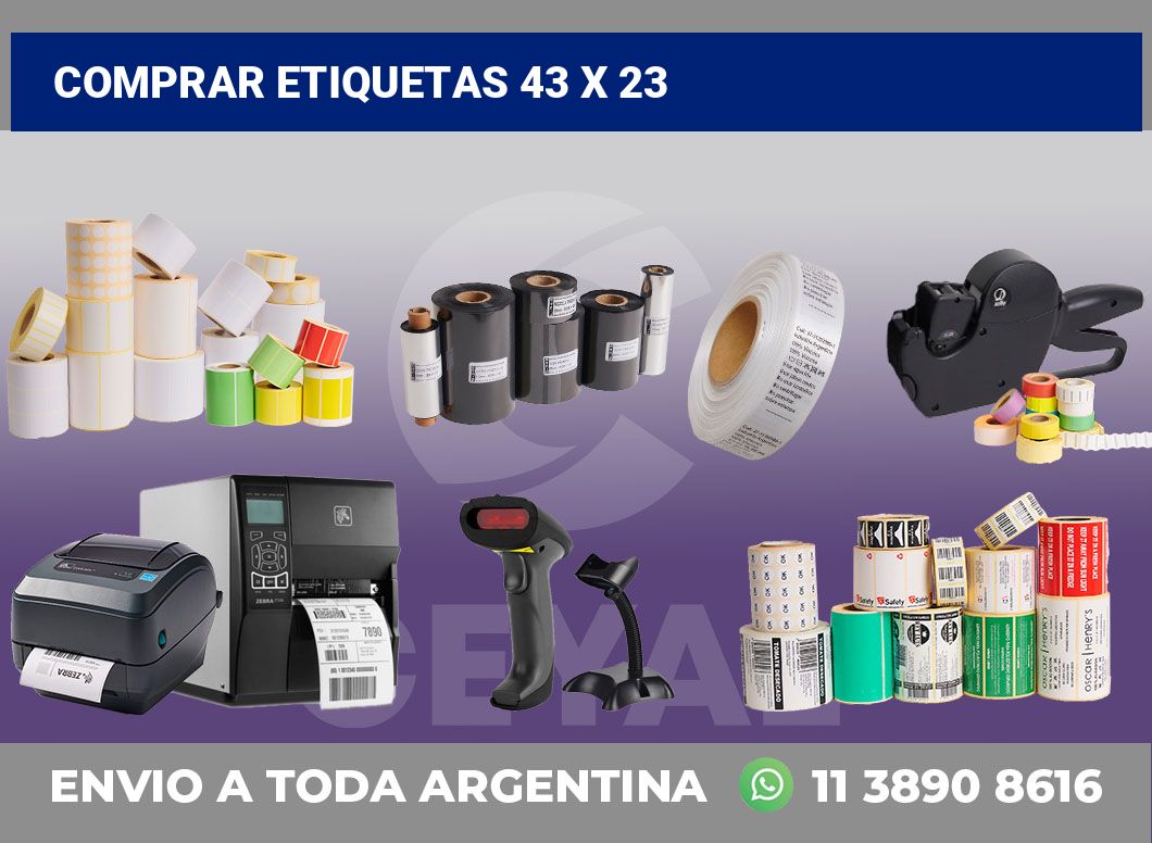 Comprar etiquetas 43 x 23