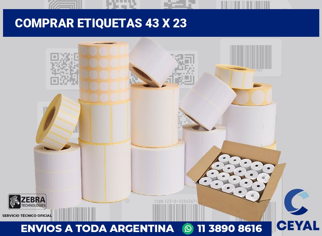 Comprar etiquetas 43 x 23