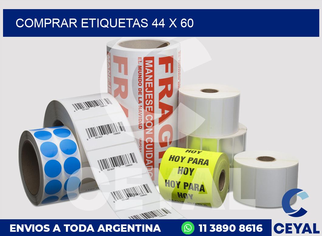 Comprar etiquetas 44 x 60