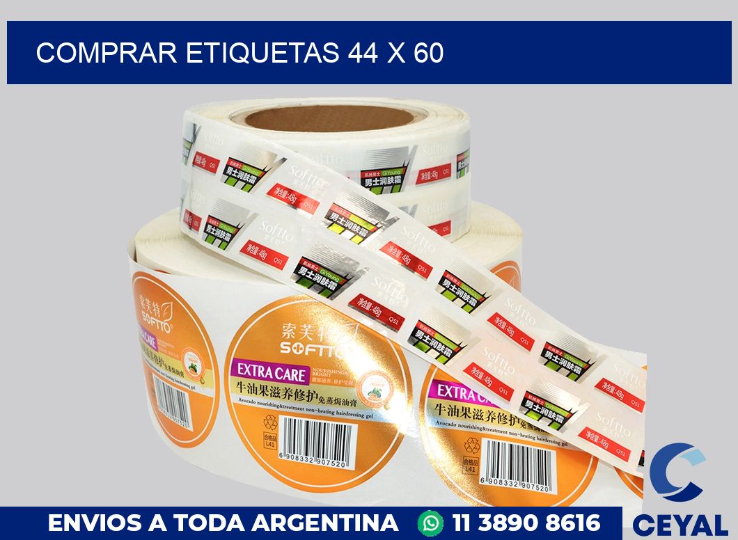 Comprar etiquetas 44 x 60