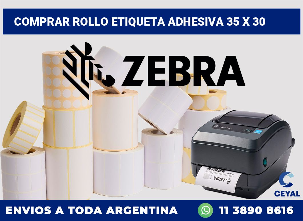 Comprar rollo etiqueta adhesiva 35 x 30