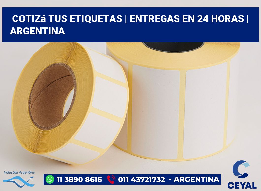 Cotizá tus etiquetas | Entregas en 24 horas | Argentina