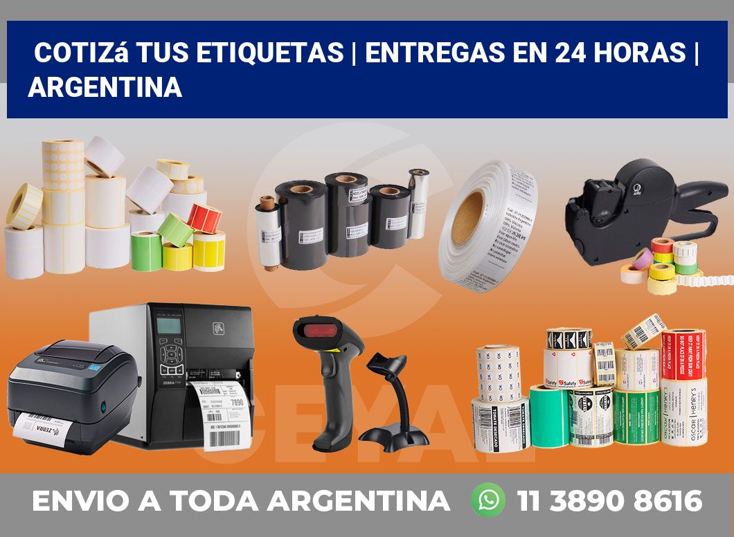 Cotizá tus etiquetas | Entregas en 24 horas | Argentina