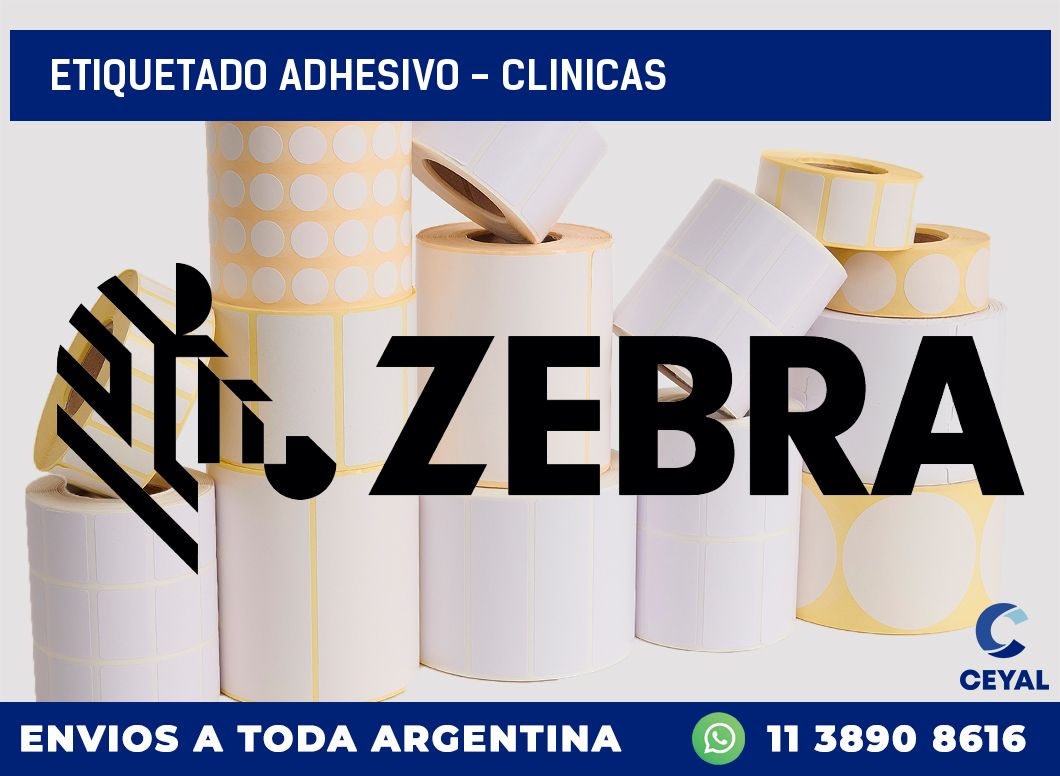 Etiquetado adhesivo – clinicas