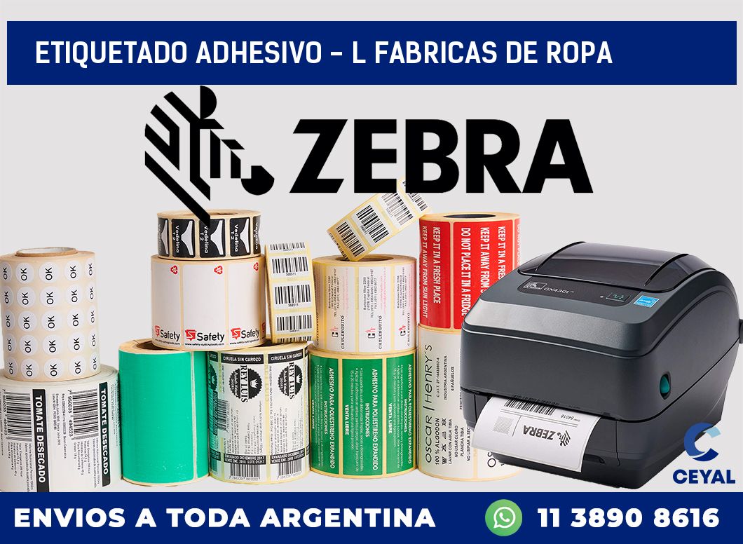 Etiquetado adhesivo – l fabricas de ropa