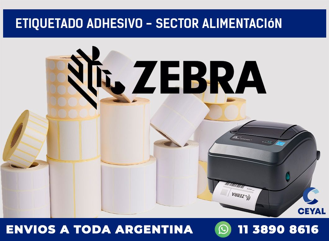 Etiquetado adhesivo – sector alimentación