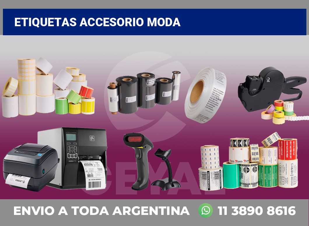 Etiquetas accesorio moda