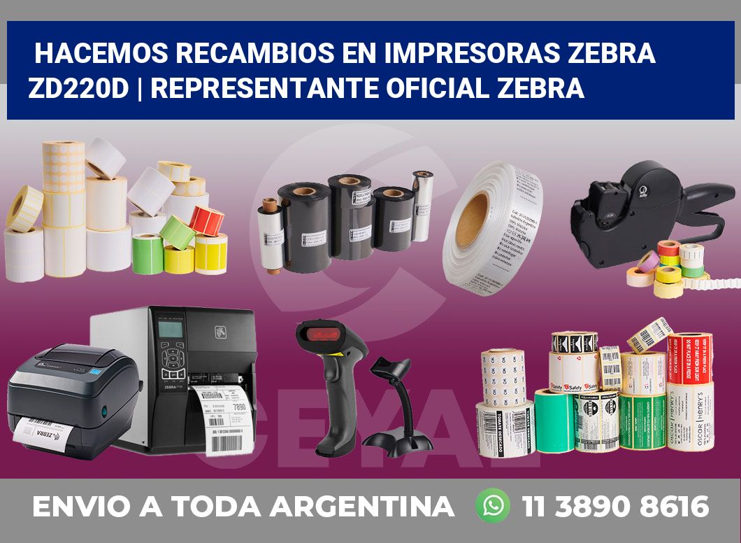 Hacemos recambios en impresoras Zebra ZD220d | Representante oficial Zebra