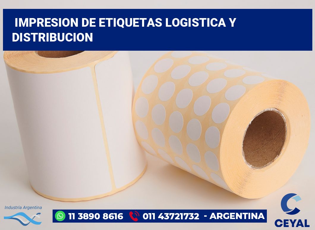 Impresion de etiquetas Logistica y distribucion