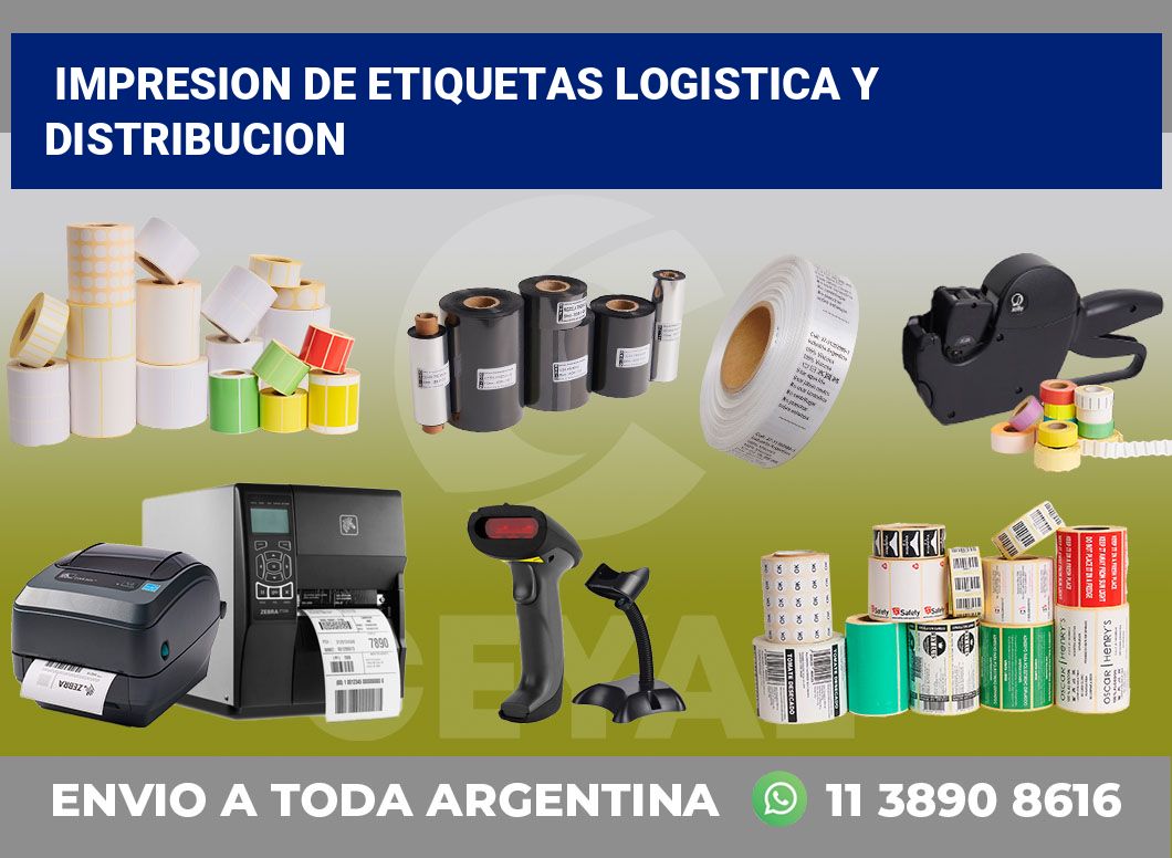 Impresion de etiquetas Logistica y distribucion