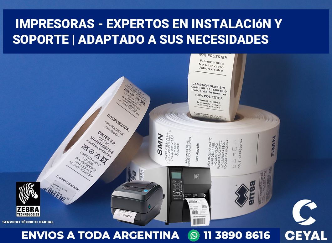 Impresoras - Expertos en instalación y soporte | Adaptado a sus necesidades