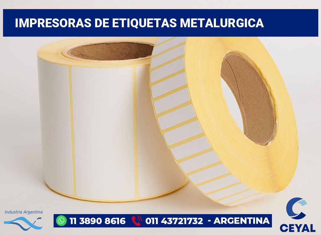 Impresoras de etiquetas Metalurgica