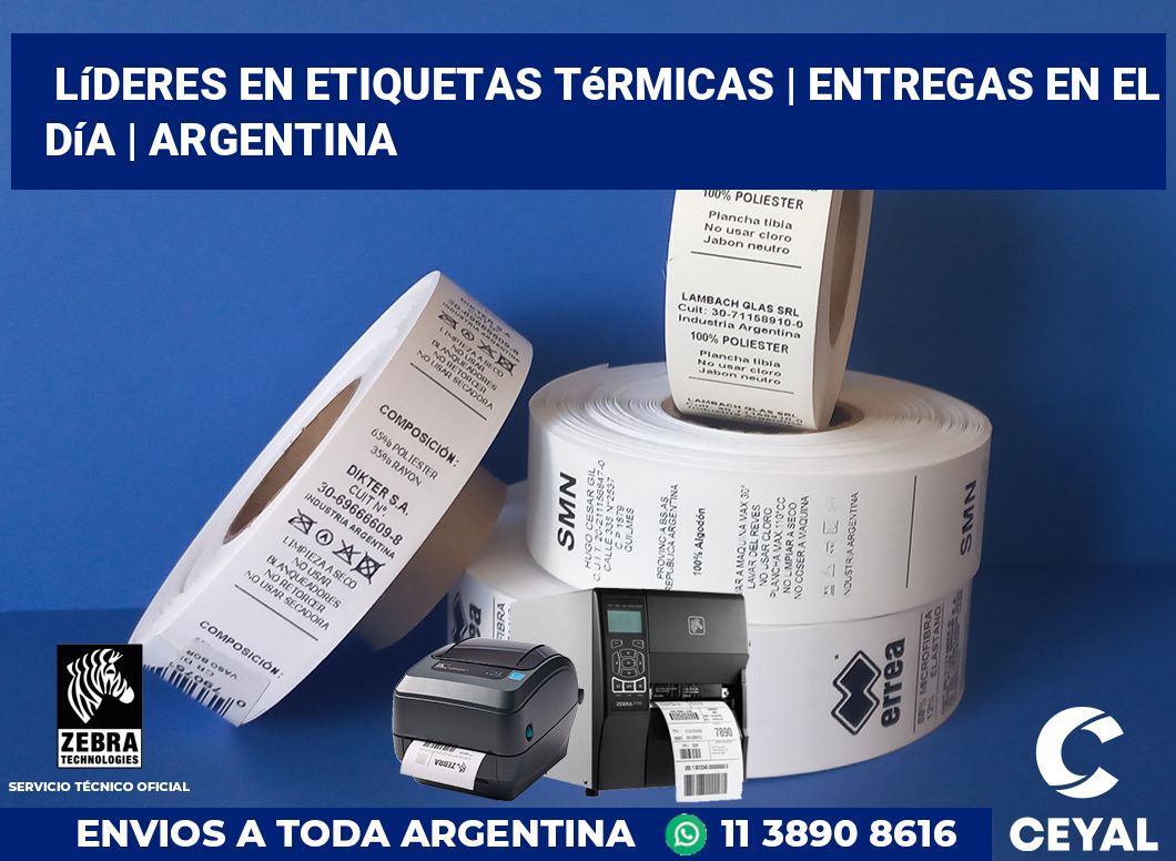 Líderes en etiquetas térmicas | Entregas en el día | Argentina
