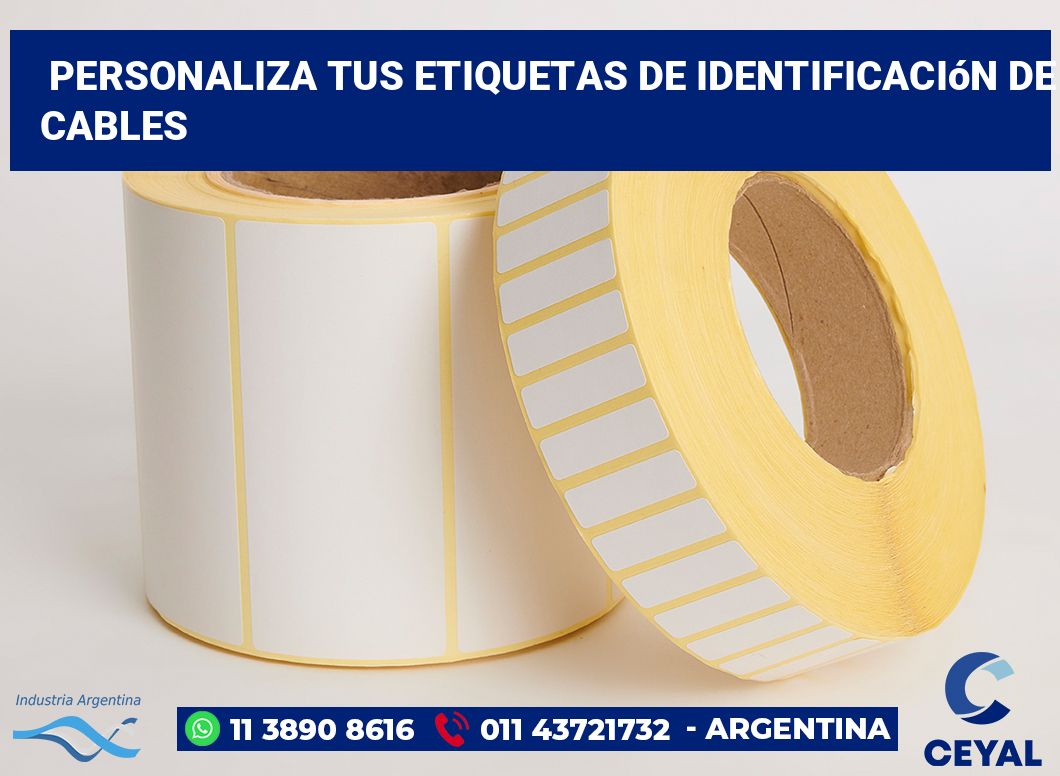 Personaliza tus Etiquetas de Identificación de Cables