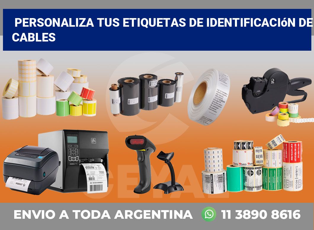 Personaliza tus Etiquetas de Identificación de Cables