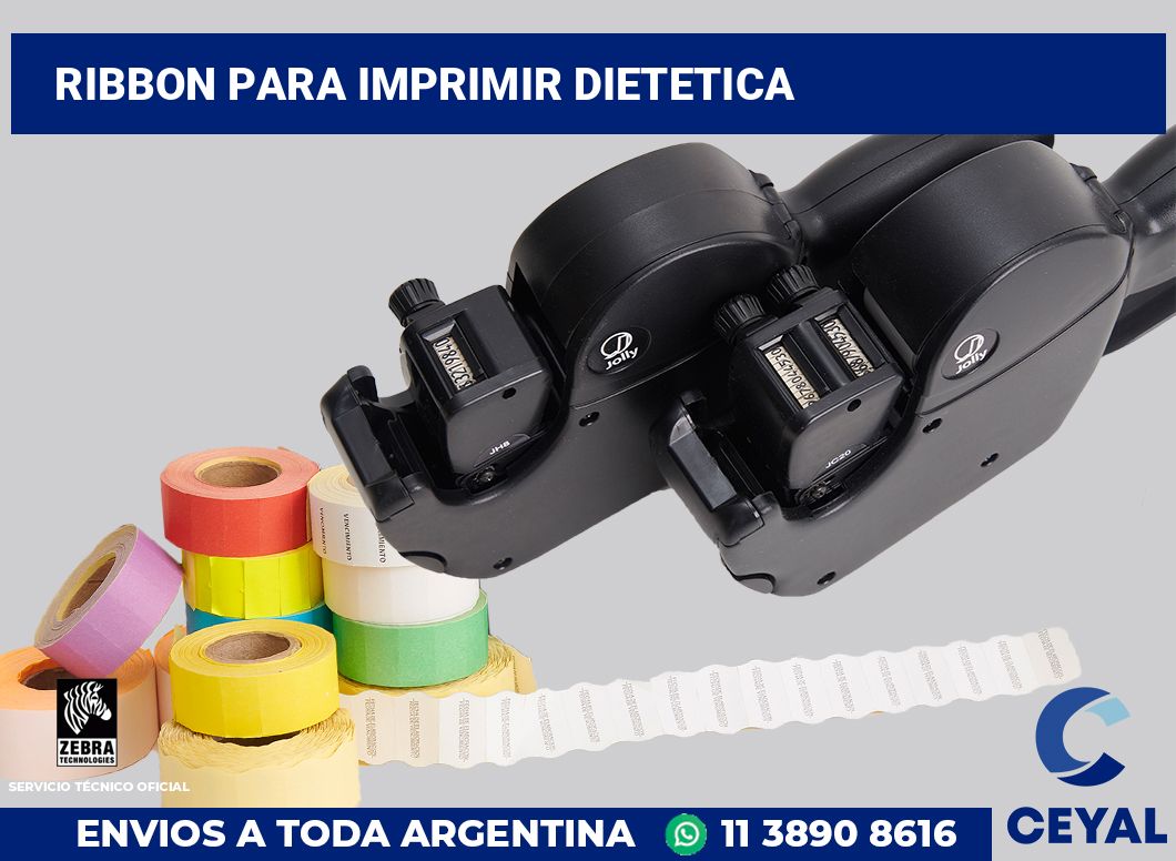 Ribbon para imprimir Dietetica