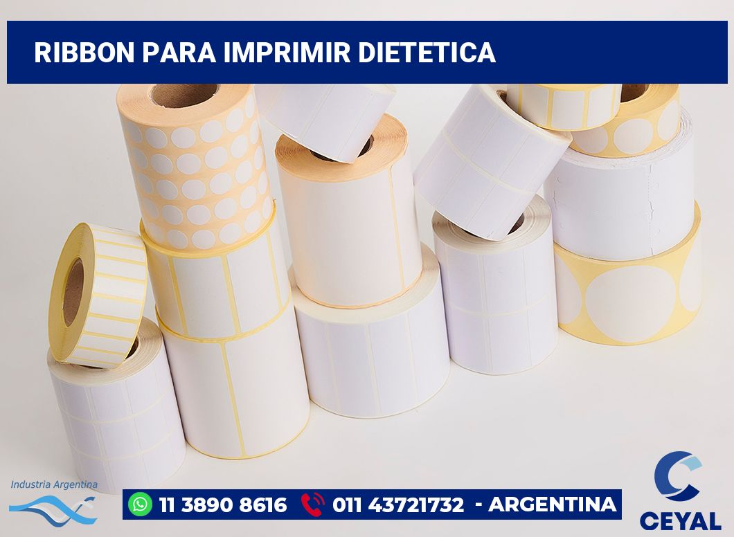 Ribbon para imprimir Dietetica