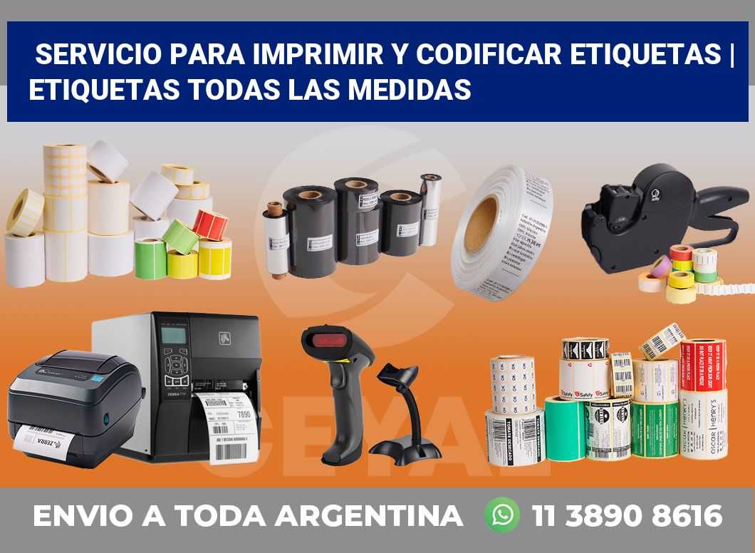 Servicio para imprimir y codificar etiquetas | Etiquetas todas las medidas